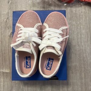 Keds sparkly pink Velcro shoes